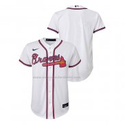 Camiseta Beisbol Nino Atlanta Braves Replica Primera Blanco