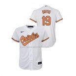 Camiseta Beisbol Nino Baltimore Orioles Chris Davis Replica Primera Blanco