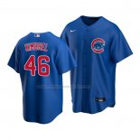 Camiseta Beisbol Nino Chicago Cubs Craig Kimbrel Replica Alterno 2020 Azul
