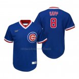 Camiseta Beisbol Nino Chicago Cubs Ian Happ Cooperstown Collection Road Azul