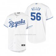 Camiseta Beisbol Nino Kansas City Royals Brad Keller Replica Primera Blanco