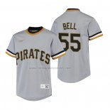 Camiseta Beisbol Nino Pittsburgh Pirates Josh Bell Cooperstown Collection Road Gris