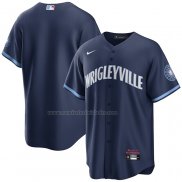 Camiseta Beisbol Hombre Chicago Cubs 2021 City Connect Replica Azul