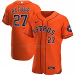 Camiseta Beisbol Hombre Houston Astros Jose Altuve Alterno Autentico Naranja Camiseta Beisbol Hombre Houston Astros Jose Altuve Alterno Autentico Naranja