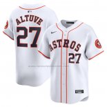 Camiseta Beisbol Hombre Houston Astros Jose Altuve Primera Limited Blanco