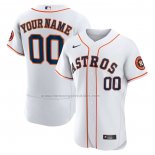 Camiseta Beisbol Hombre Houston Astros Primera Autentico Personalizada Blanco