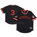 Camiseta Beisbol Hombre Louisville Caps 3 Rings & Crwns Mesh Replica V-Neck Negro Camiseta Beisbol Hombre Louisville Caps 3 Rings & Crwns Mesh Replica V-Neck Negro