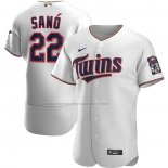 Camiseta Beisbol Hombre Minnesota Twins Miguel Sano Primera Autentico Blanco