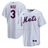 Camiseta Beisbol Hombre New York Mets Tomas Nido Primera Replica Blanco