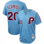 Camiseta Beisbol Hombre Philadelphia Phillies Mike Schmidt Mitchell & Ness Cooperstown Collection Autentico Azul