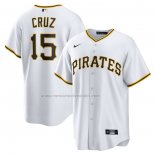 Camiseta Beisbol Hombre Pittsburgh Pirates Oneil Cruz Primera Replica Blanco