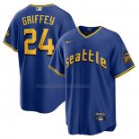 Camiseta Beisbol Hombre Seattle Mariners Ken Griffey Jr. 2023 City Connect Replica Azul
