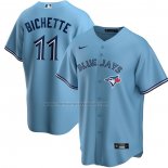 Camiseta Beisbol Hombre Toronto Blue Jays Bo Bichette Replica Alterno Azul