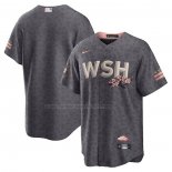 Camiseta Beisbol Hombre Washington Nationals 2022 City Connect Replica Gris