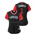 Camiseta Beisbol Mujer Arizona Diamondbacks Jarrod Dyson 2018 LLWS Players Weekend Zoombiya Negro