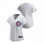 Camiseta Beisbol Mujer Chicago Cubs Replica Primera 2020 Blanco