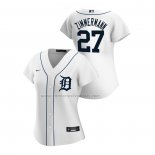 Camiseta Beisbol Mujer Detroit Tigers Jordan Zimmermann Replica Primera 2020 Blanco
