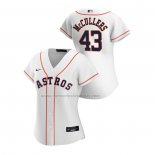 Camiseta Beisbol Mujer Houston Astros Lance Mccullers Replica Primera 2020 Blanco