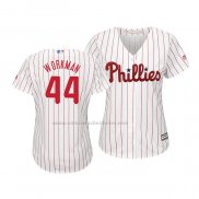 Camiseta Beisbol Mujer Philadelphia Phillies Brandon Workman Cool Base Primera Blanco