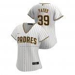 Camiseta Beisbol Mujer San Diego Padres Kirby Yates Replica Primera 2020 Blanco