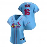 Camiseta Beisbol Mujer St. Louis Cardinals Kolten Wong Replica Alterno 2020 Azul