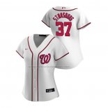Camiseta Beisbol Mujer Washington Nationals Stephen Strasburg Replica Primera 2020 Blanco