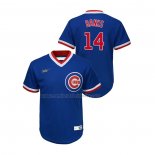 Camiseta Beisbol Nino Chicago Cubs Ernie Banks Cooperstown Collection Road Azul