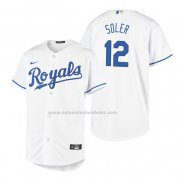 Camiseta Beisbol Nino Kansas City Royals Jorge Soler Replica Primera Blanco