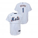 Camiseta Beisbol Nino New York Mets Amed Rosario Replica Primera Blanco