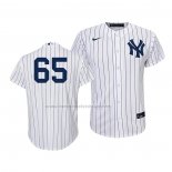 Camiseta Beisbol Nino New York Yankees James Paxton Replica Primera 2020 Blanco Azul