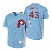 Camiseta Beisbol Nino Philadelphia Phillies Nick Pivetta Cooperstown Collection Road Azul