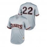 Camiseta Beisbol Nino San Francisco Giants Will Clark Cooperstown Collection Mesh Batting Practice Gris