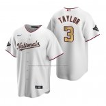 Camiseta Beisbol Nino Washington Nationals Michael A. Taylor 2020 Gold Program Replica Blanco