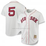 Camiseta Beisbol Hombre Boston Red Sox Nomar Garciaparra Mitchell & Ness 1997 Cooperstown Collection Autentico Blanco
