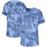 Camiseta Beisbol Hombre Kansas City Royals Camuflaje Azul