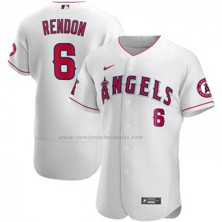 Camiseta Beisbol Hombre Los Angeles Angels Anthony Rendon Autentico Blanco