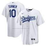 Camiseta Beisbol Hombre Los Angeles Dodgers Justin Turner Primera Replica Blanco Camiseta Beisbol Hombre Los Angeles Dodgers Justin Turner Primera Replica Blanco