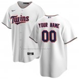 Camiseta Beisbol Hombre Minnesota Twins Primera Replica Personalizada Blanco