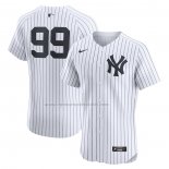 Camiseta Beisbol Hombre New York Yankees Aaron Judge Primera Elite Blanco