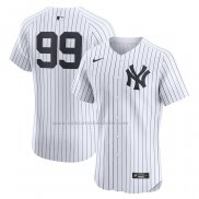 Camiseta Beisbol Hombre New York Yankees Aaron Judge Primera Elite Blanco