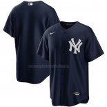 Camiseta Beisbol Hombre New York Yankees Alterno Replica Azul