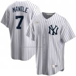 Camiseta Beisbol Hombre New York Yankees Mickey Mantle Primera Cooperstown Collection Blanco Camiseta Beisbol Hombre New York Yankees Mickey Mantle Primera Cooperstown Collection Blanco