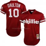 Camiseta Beisbol Hombre Philadelphia Phillies Darren Daulton Mitchell & Ness Cooperstown Mesh Batting Practice Rojo