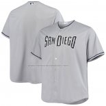 Camiseta Beisbol Hombre San Diego Padres Majestic Road Cool Base Gris