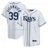 Camiseta Beisbol Hombre Tampa Bay Rays Kevin Kiermaier Primera Replica Blanco