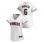 Camiseta Beisbol Mujer Arizona Diamondbacks David Peralta Replica Primera 2020 Blanco