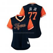 Camiseta Beisbol Mujer Detroit Tigers Joe Jimenez 2018 LLWS Players Weekend Jo Jo Azul