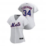 Camiseta Beisbol Mujer New York Mets Noah Syndergaard Replica Primera 2020 Blanco