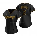 Camiseta Beisbol Mujer Pittsburgh Pirates Erik Gonzalez Alterno Replica Negro