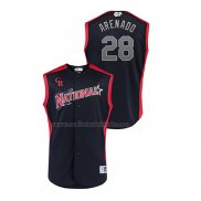 Camiseta Beisbol Nino All Star 2019 Colorado Rockies Nolan Arenado Player National League Azul